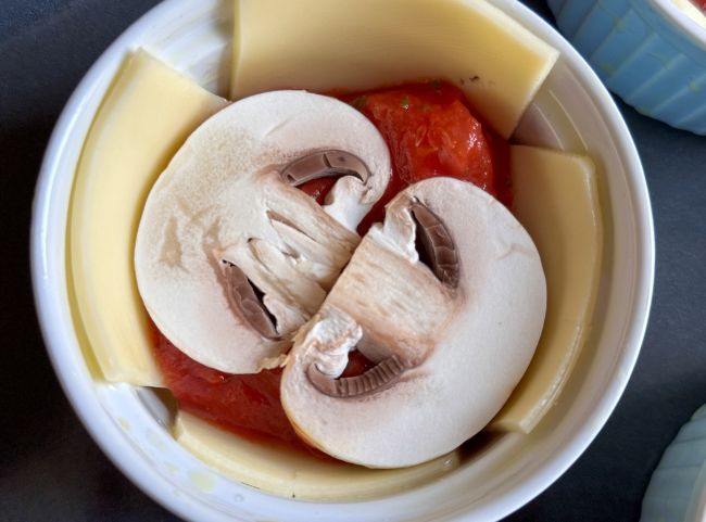 Pizza Pot Pie Champignons