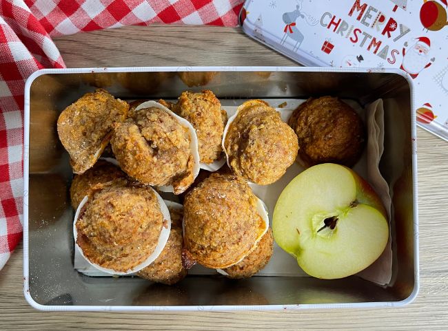 Apfeltrick Plätzchen aufbewahren Keksdose