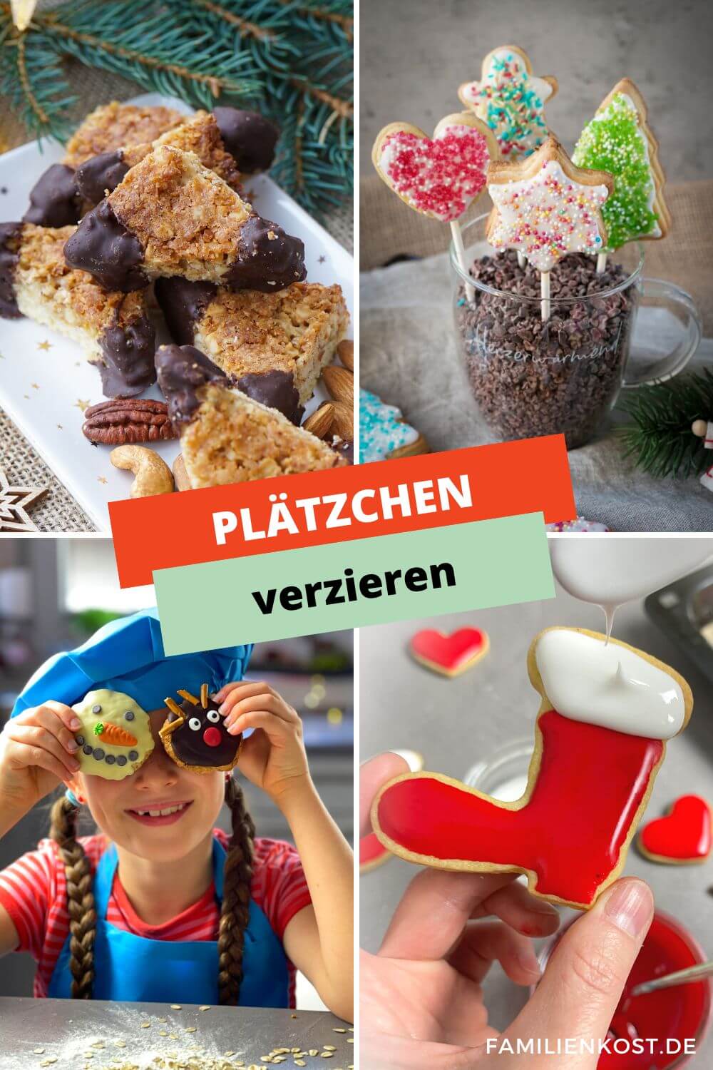 Plätzchen mit Zuckerguss