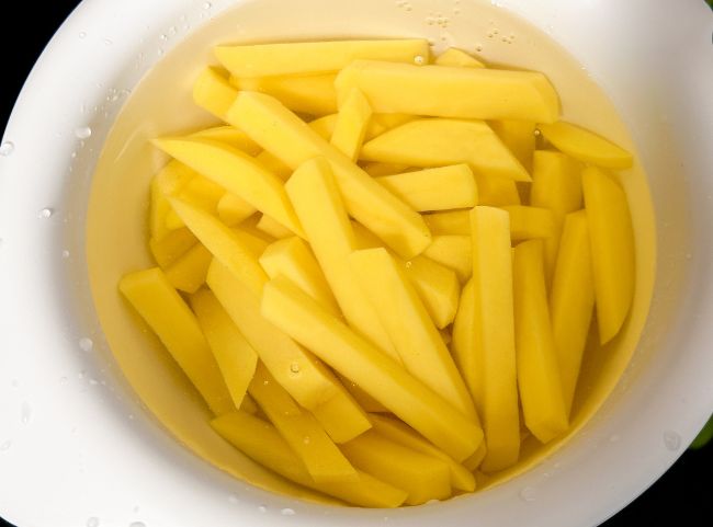 Pommes wässern