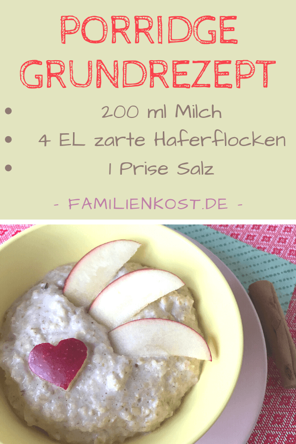 Porridge Grundrezept für Haferbrei Porridge Grundrezept für Haferbrei