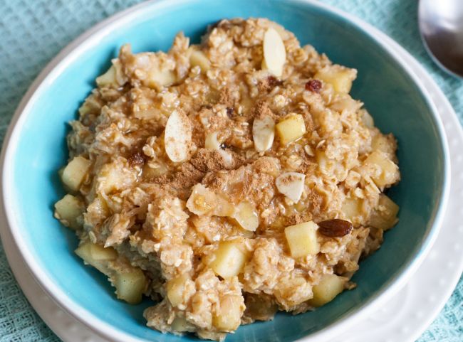 Porridge mit Bratapfel