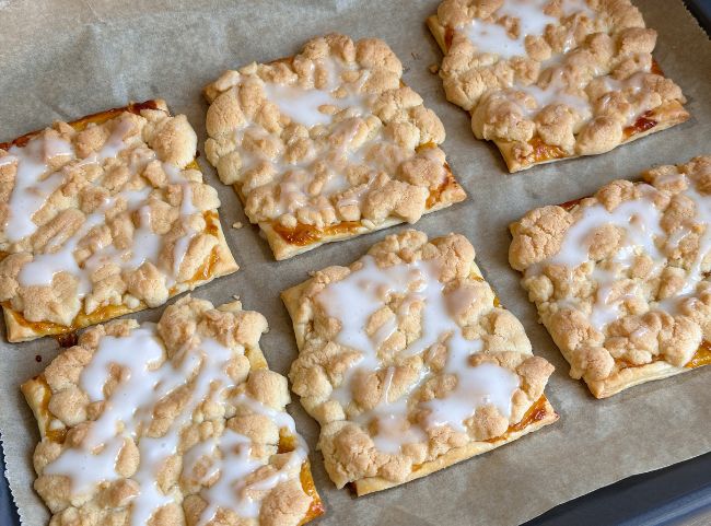 Prasselkuchen Zuckerguss