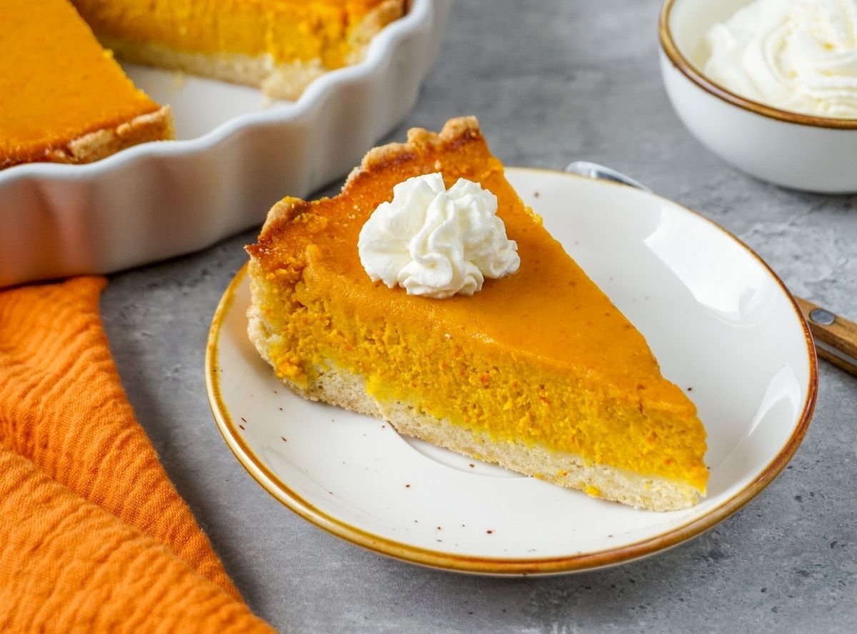 Pumpkin Pie mit Sahne
