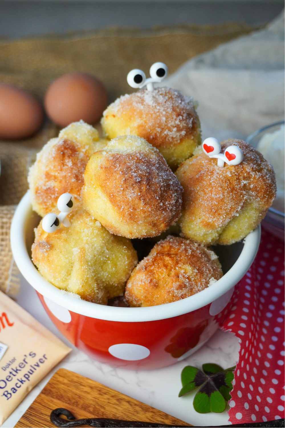 Quarkbällchen Heißluftfritteuse Rezept