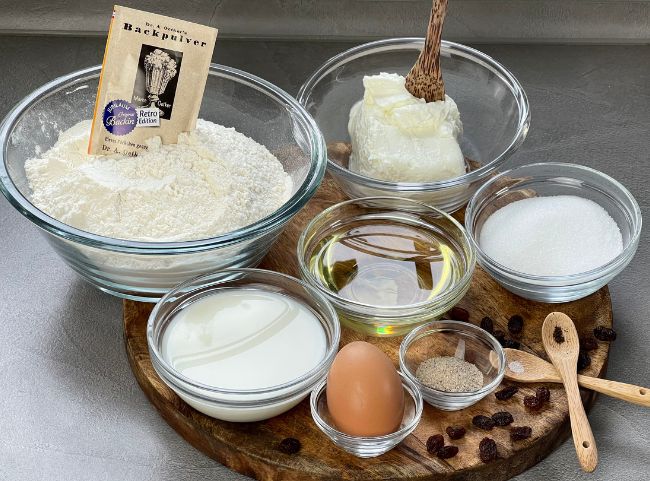 Quarkhasen Rezept Quark-Öl-Teig