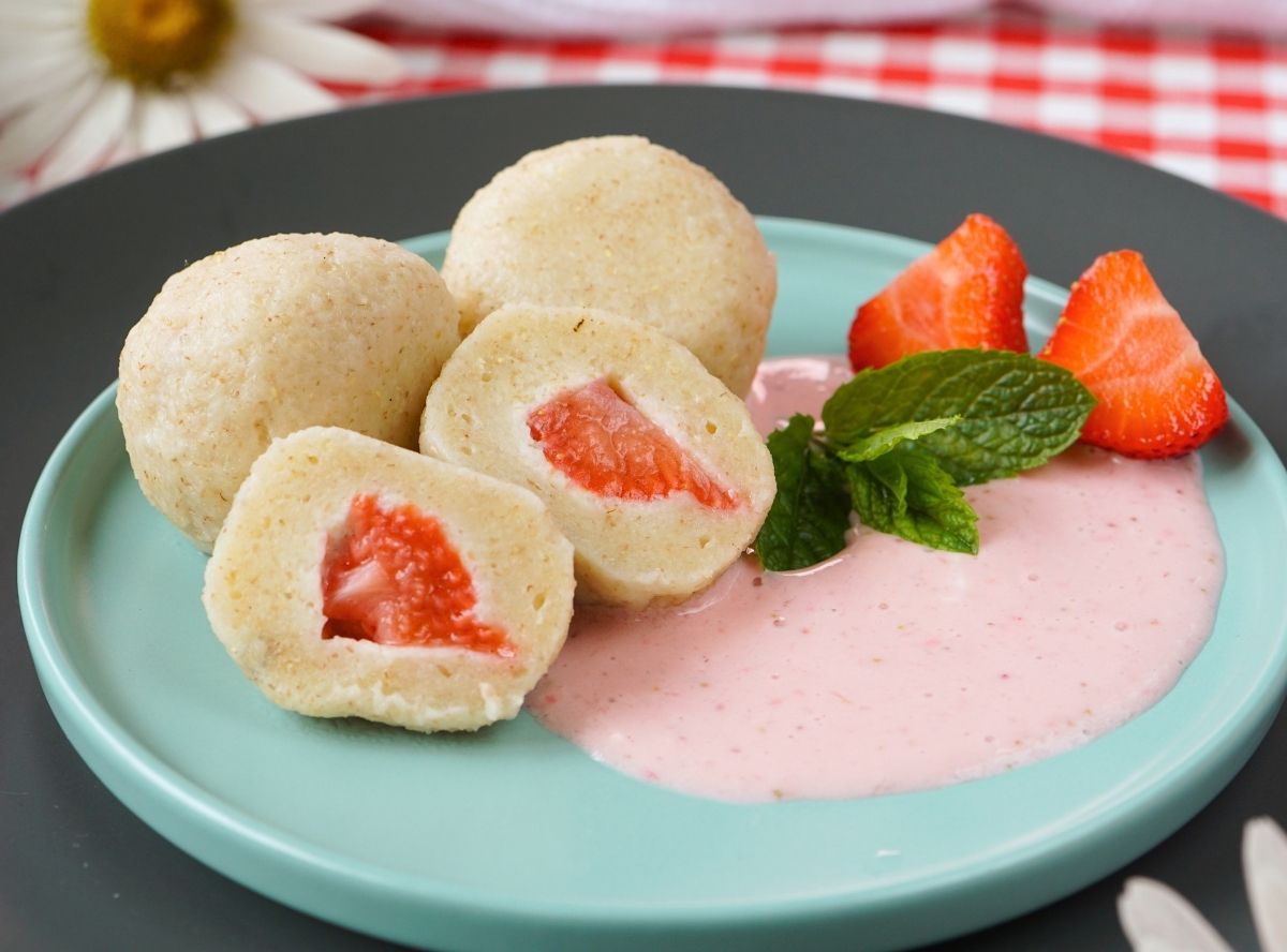 Quarkklösschen mit Grieß