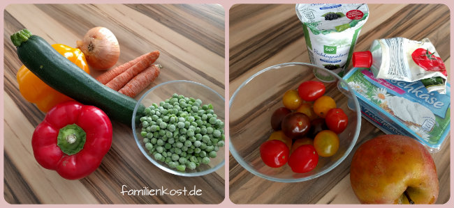 Zutaten für Quinoa Gemüsegulasch Zutaten für Quinoa Gemüsegulasch