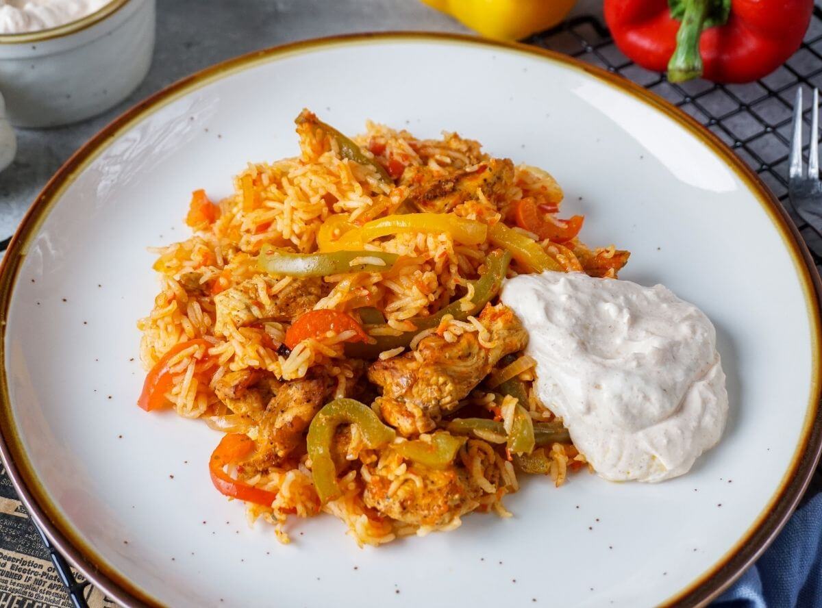 Reisfleisch aus dem Ofen