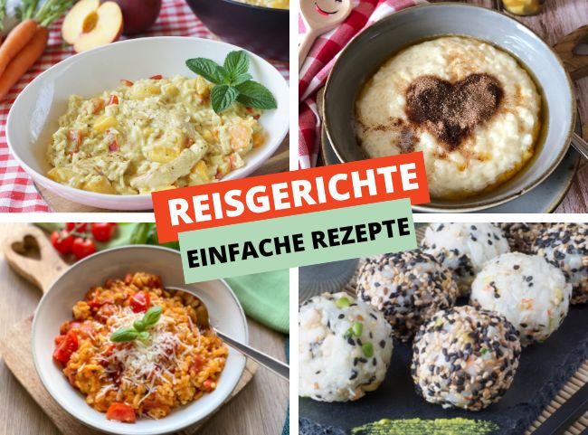 Reisgerichte für Kinder und Familie