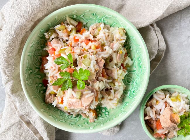 Leckerer Reissalat mit Thunfisch