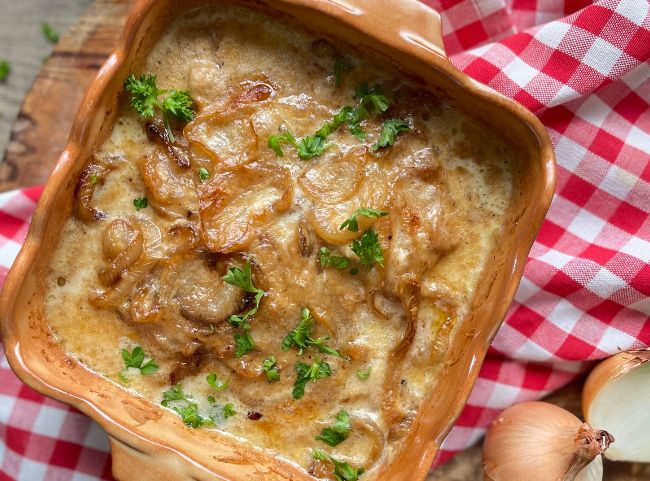 Rezept Zwiebel-Sahne-Hähnchen