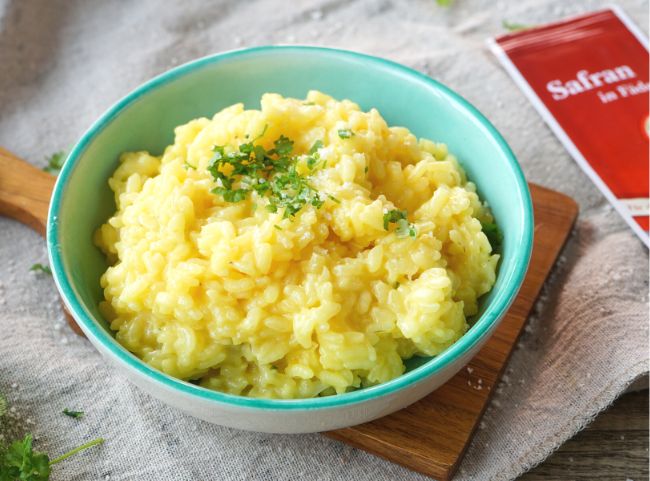 Klassisches Risotto Milanese mit Safran