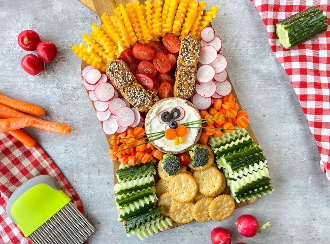 Rohkost Snackplatte Osterhase