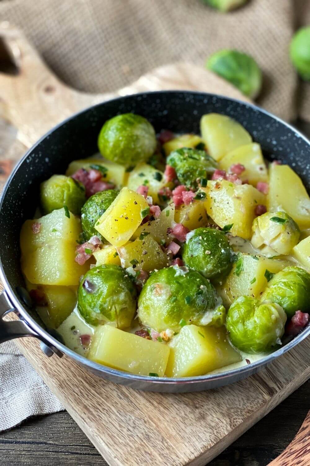 Rosenkohl-Kartoffel-Pfanne