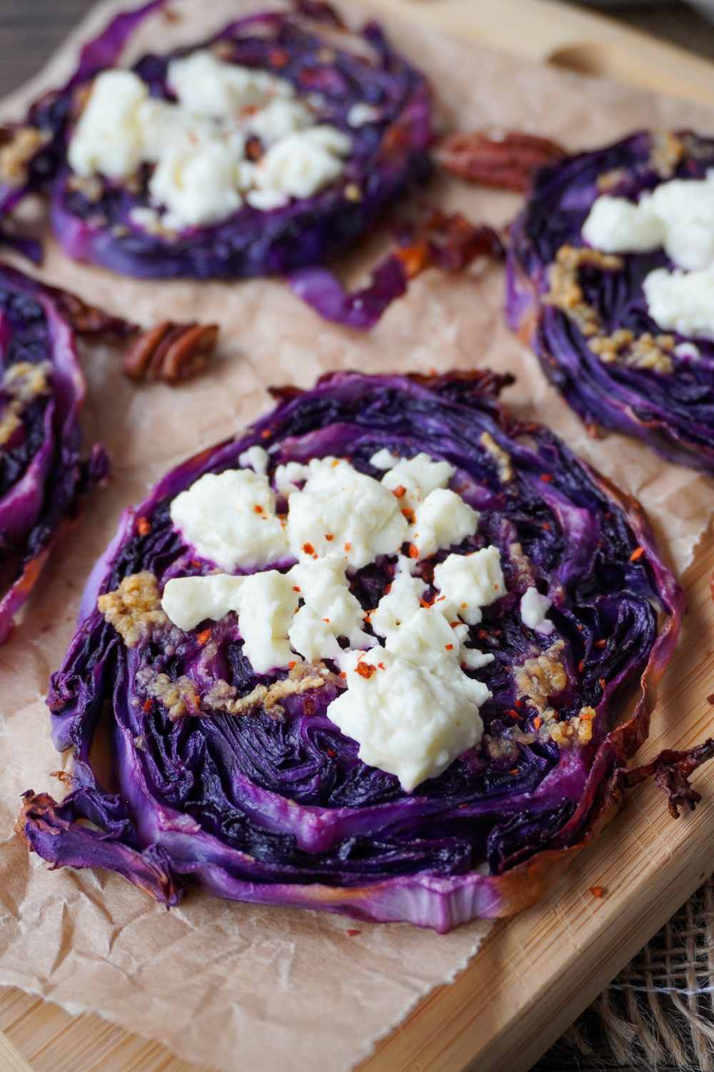 Rotkohl Steaks aus dem Ofen