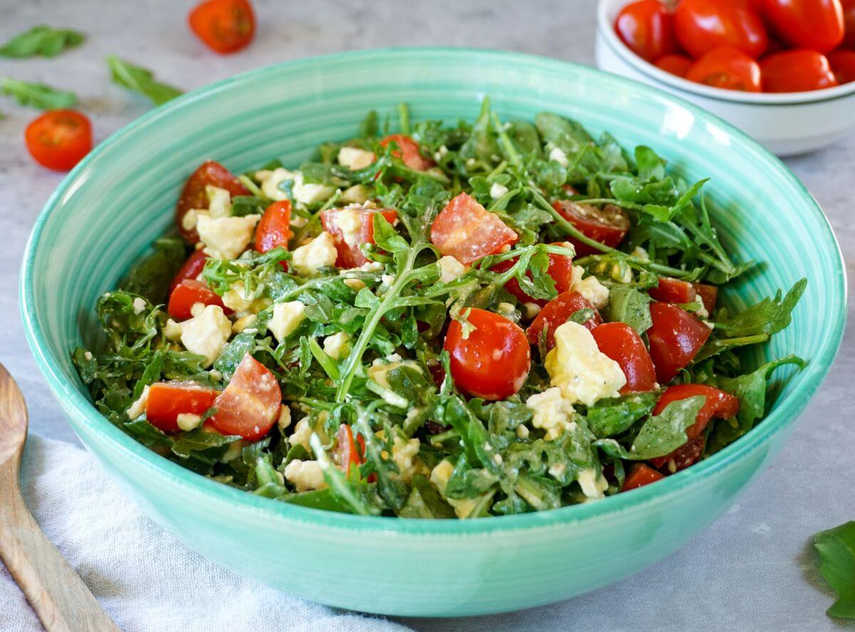 Rucola-Salat mit Feta Rucola-Salat mit Feta