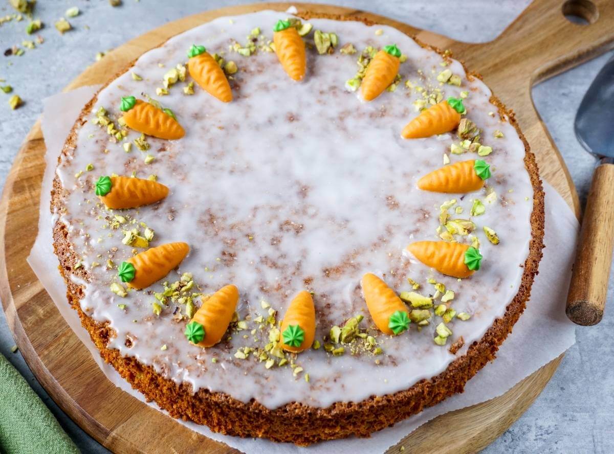 Rüblikuchen Zuckerguss