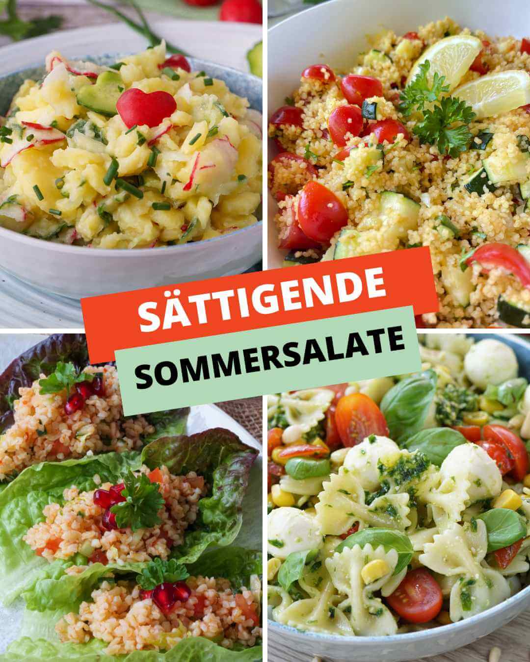 Sättigende Sommersalate