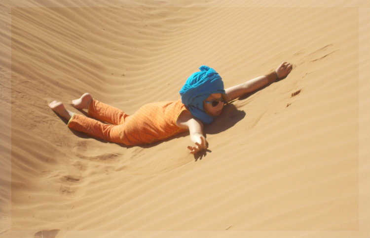 Sahara mit Kind Sahara