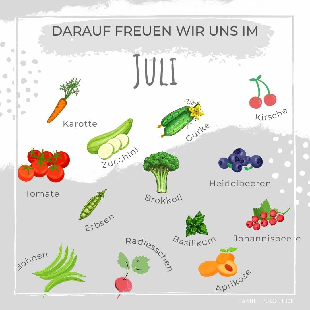 Saisonkalender Juli