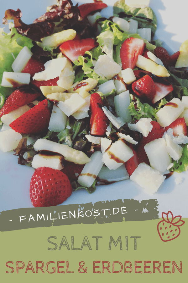 Salat mit Erdbeeren und Spargel Salat mit Erdbeeren und Spargel