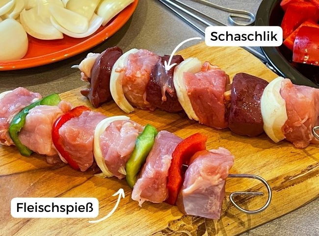 Schaschlik Fleischspieß