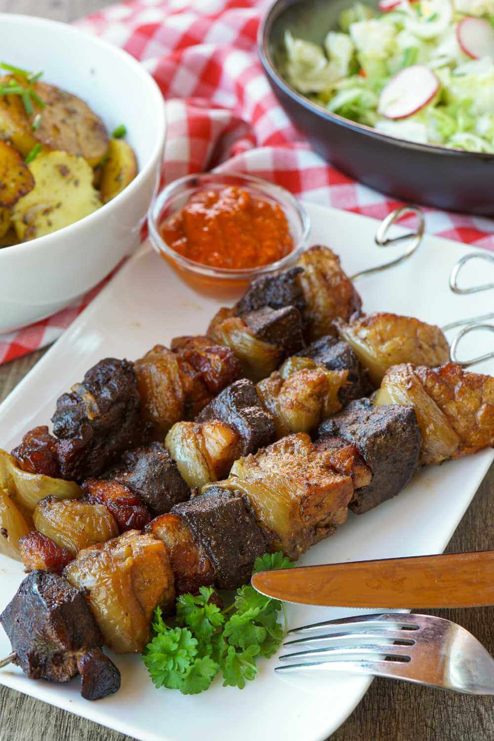 Schaschlik im Backofen
