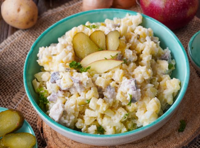 Schlesischer Kartoffelsalat mit Hering