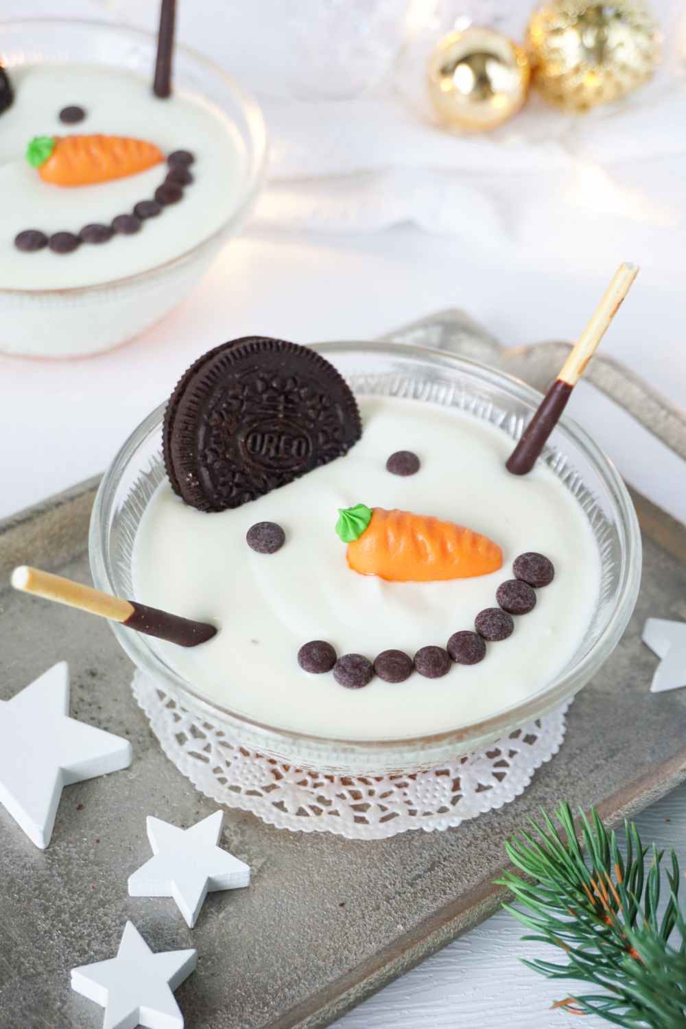 Schneemann Dessert Weihnachten Schneemann Dessert Weihnachten