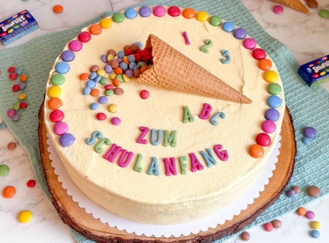 Schnelle Torte zur Einschulung