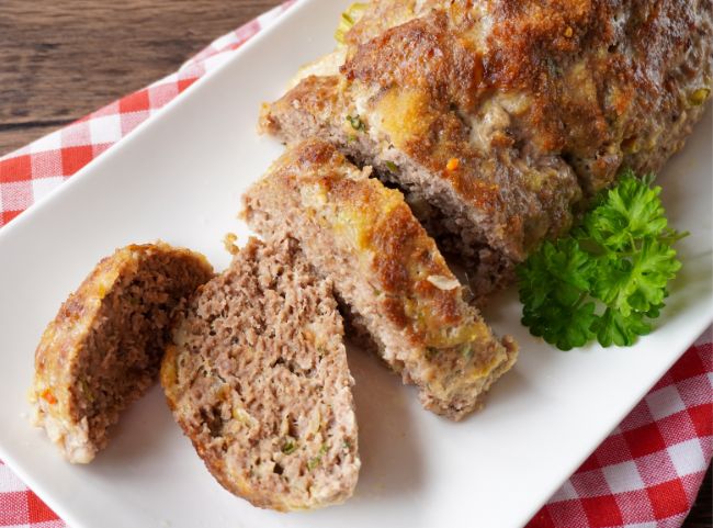 Hackbraten einfach gemacht aus dem Ofen
