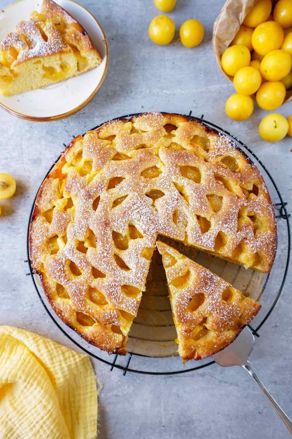Mirabellenkuchen – rasend schnelles Rezept
