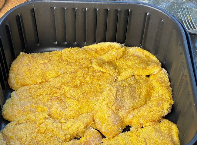 Schnitzel in der Heißluftfritteuse