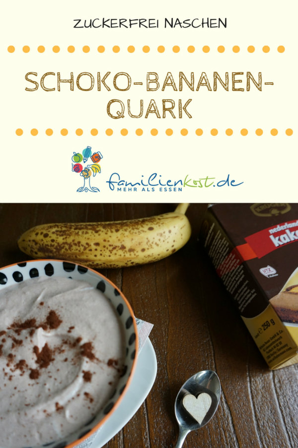 Schoko-Bananen-Quark ohne Zucker Schoko-Bananen-Quark ohne Zucker