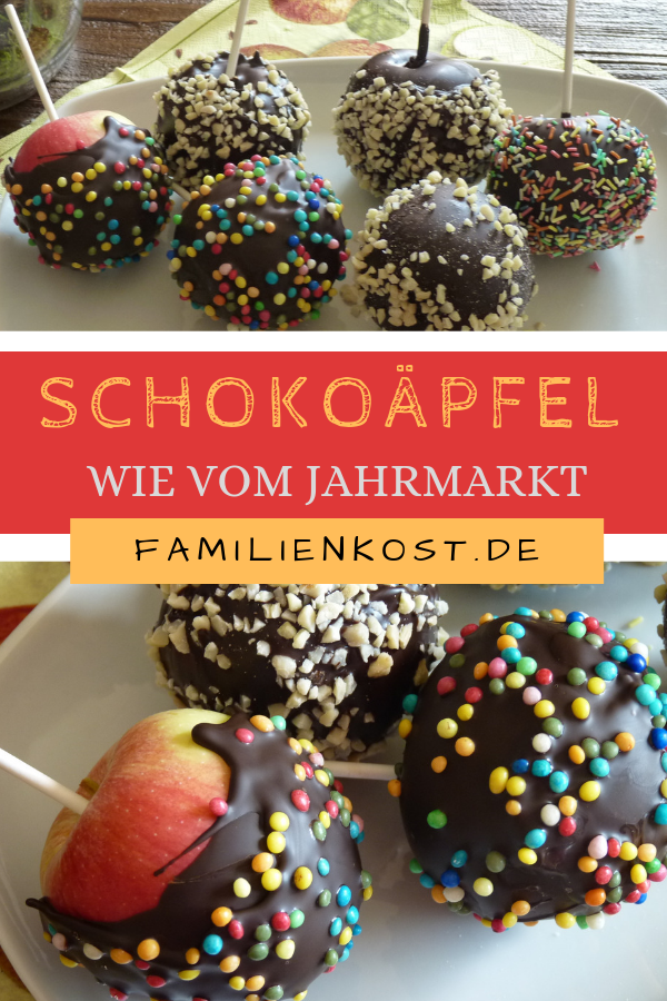 Schokoäpfel selber machen Schokoäpfel selber machen