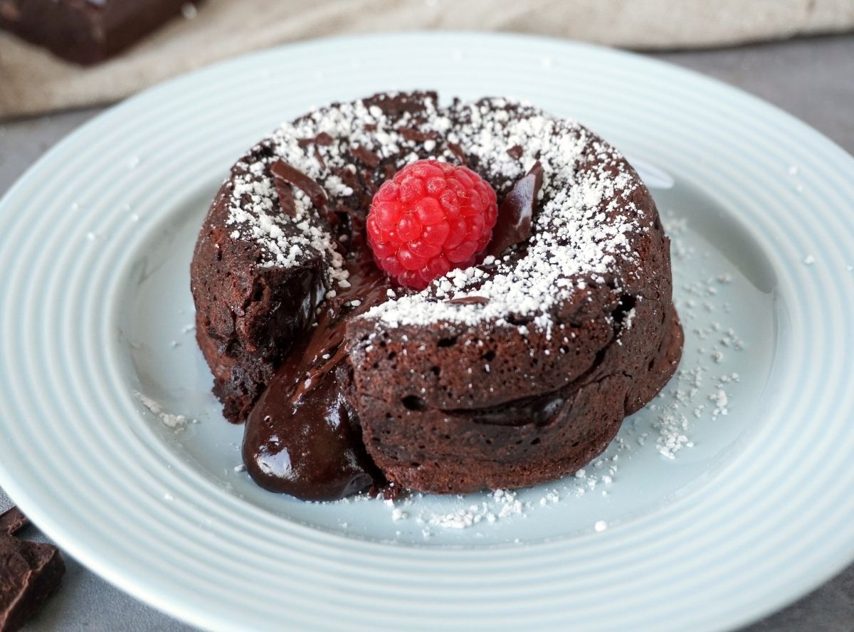 Schokokuchen mit flüssigem Kern (Lavakuchen)