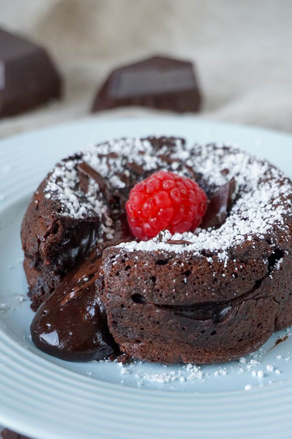 Schokokuchen mit flüssigem Kern (Lavakuchen)