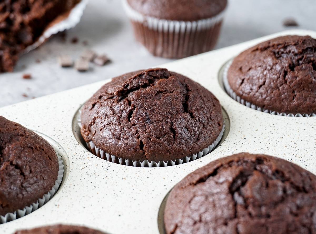 einfache Schokomuffins