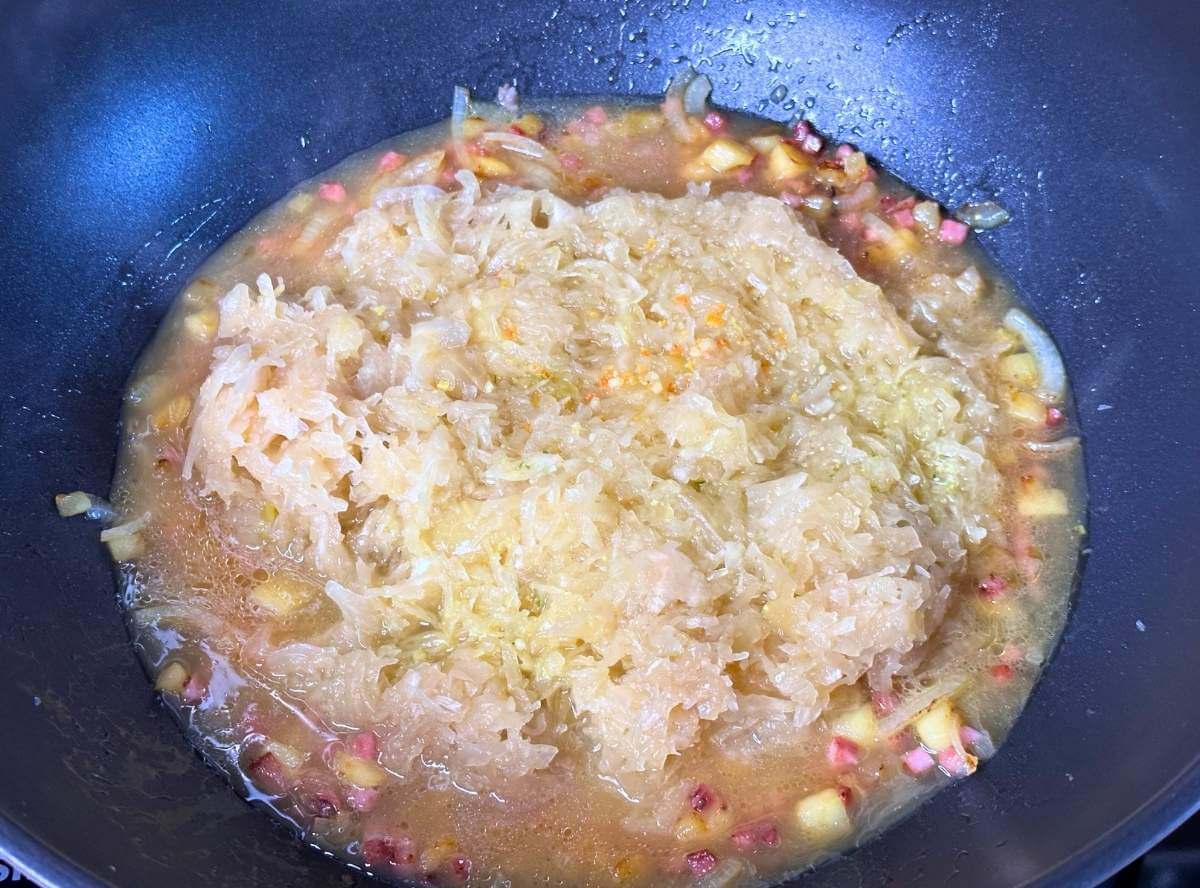 Schupfnudeln mit Sauerkraut kochen