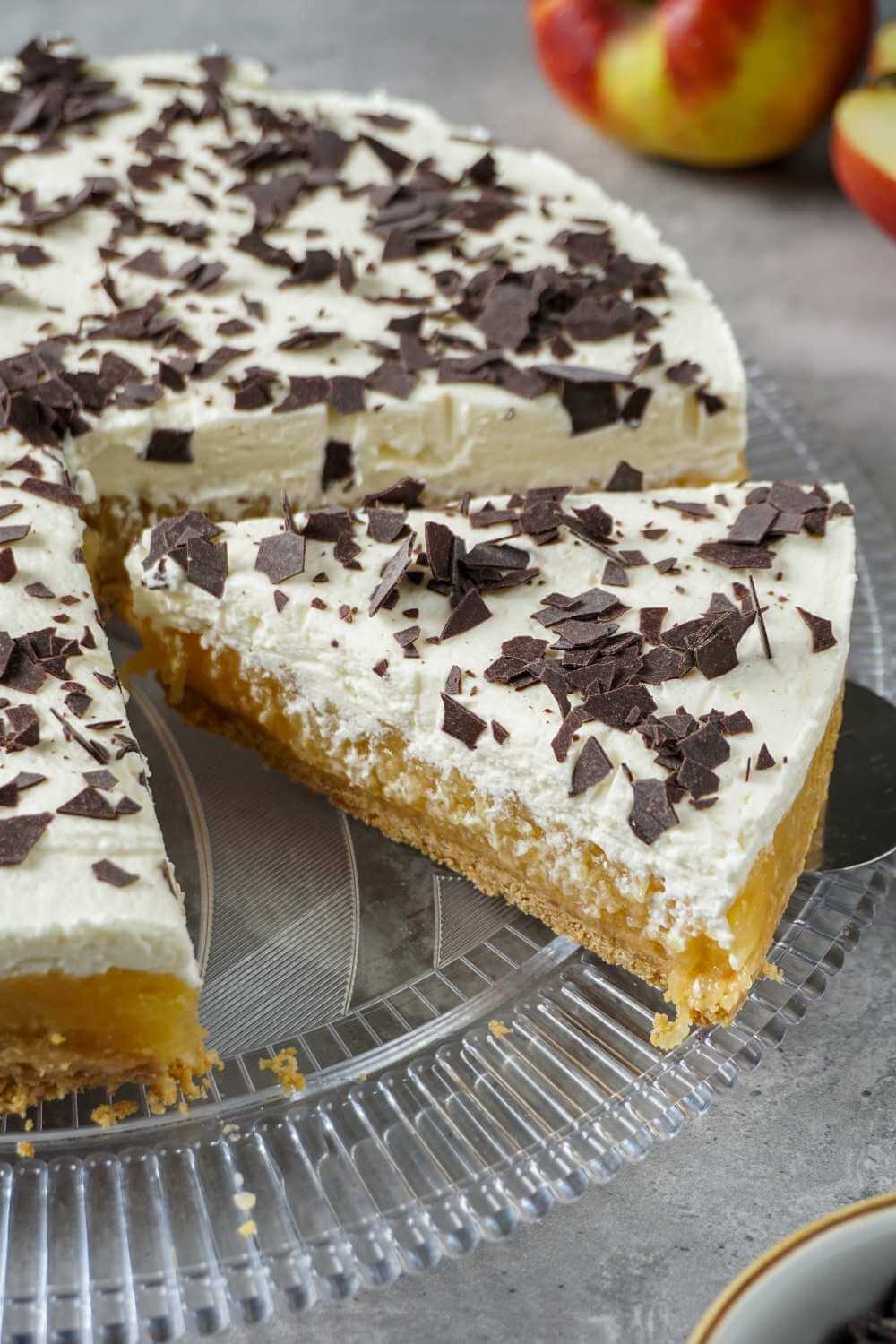 Schwedische Apfeltorte ohne Backen: Kühlschrank auf, Torte rein, Glück raus! Schwedische Apfeltorte ohne Backen: Kühlschrank auf, Torte rein, Glück raus!