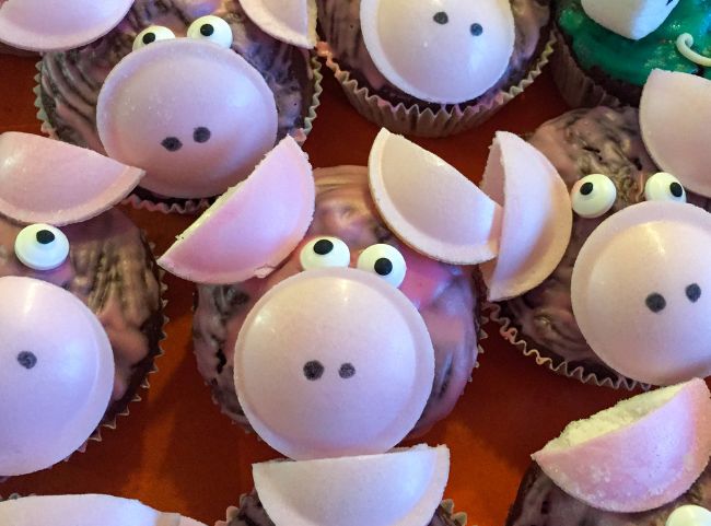 Schweine-Muffins für den Kindergeburtstag