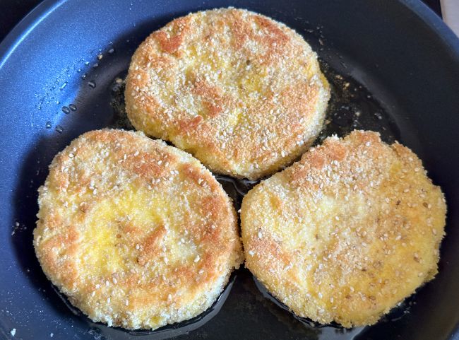 Sellerieschnitzel braten Sellerieschnitzel braten