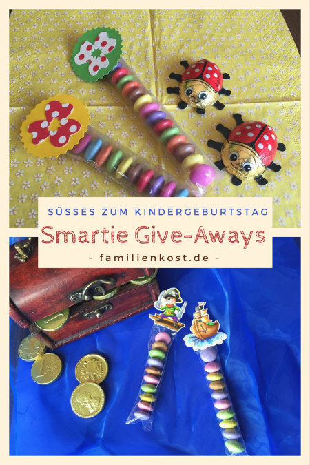 Smartie Give Aways zum Kindergeburtstag Smartie Give Aways zum Kindergeburtstag