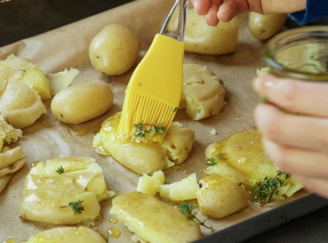 Smashed Potatoes aus dem Ofen