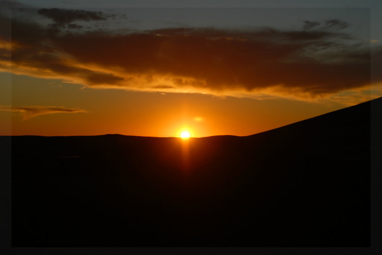 Sonnenuntergang in der Sahara Sonnenuntergang in der Sahara