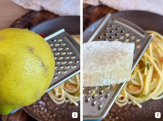 Spaghetti Aglio Olio mit Zitrone