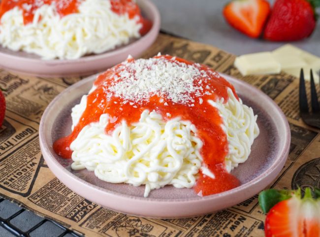 Spaghetti Eis Nachtisch Spaghetti Eis Nachtisch