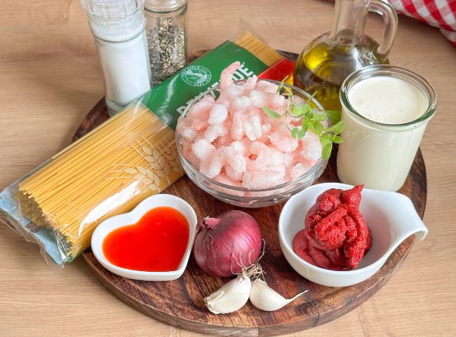 Spaghetti mit Garnelen Rezept Spaghetti mit Garnelen Rezept