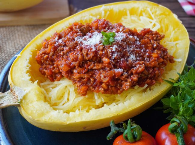 Spaghettikürbis Rezept Hackfleisch